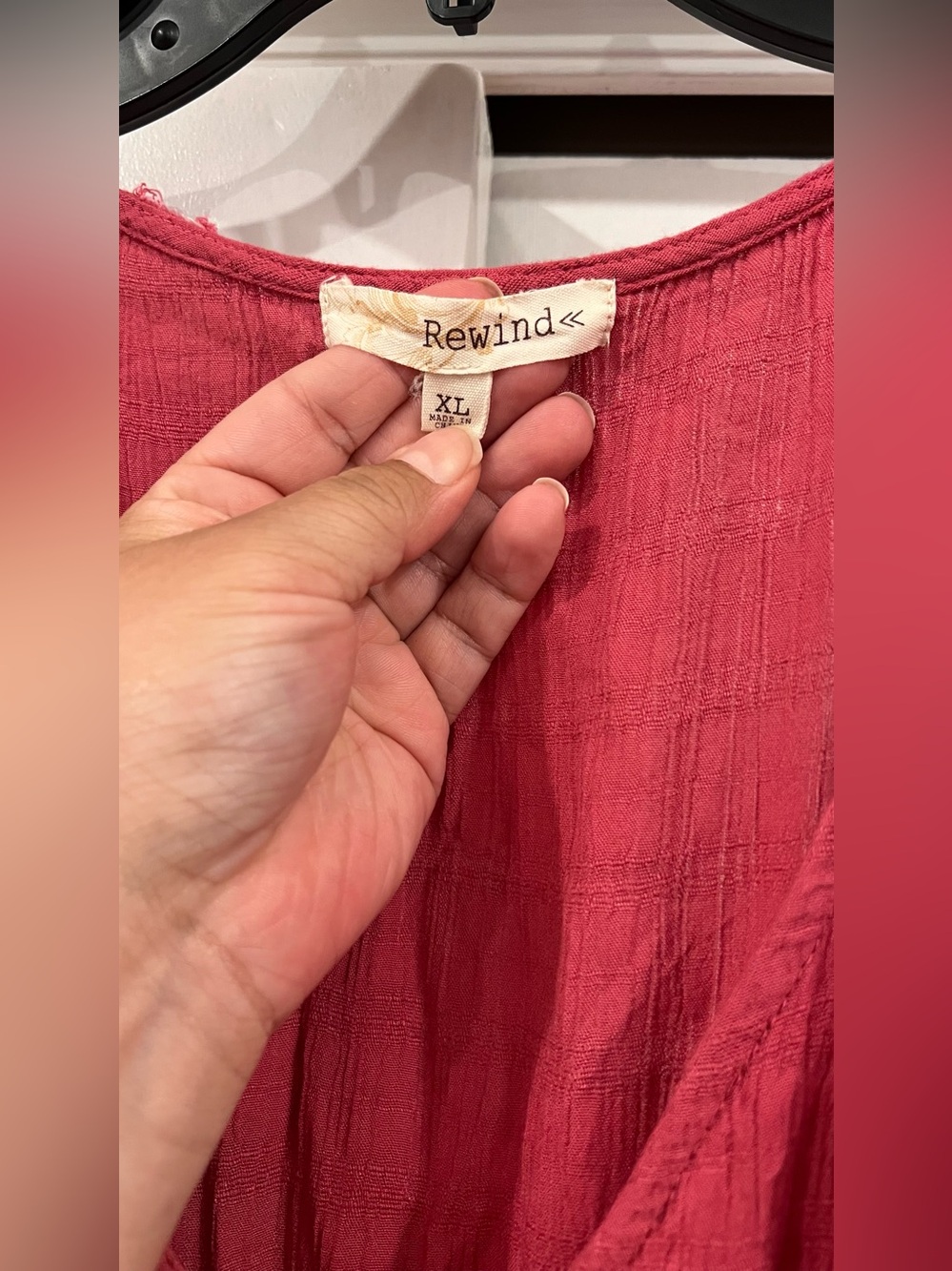 Rewind Sleeveless Button-Front Maxi Dress in Raspberry - Picture 3 of 6